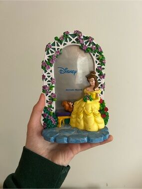 Disney Store Belle Beauty and the Beast 3D Resin Photo Frame
